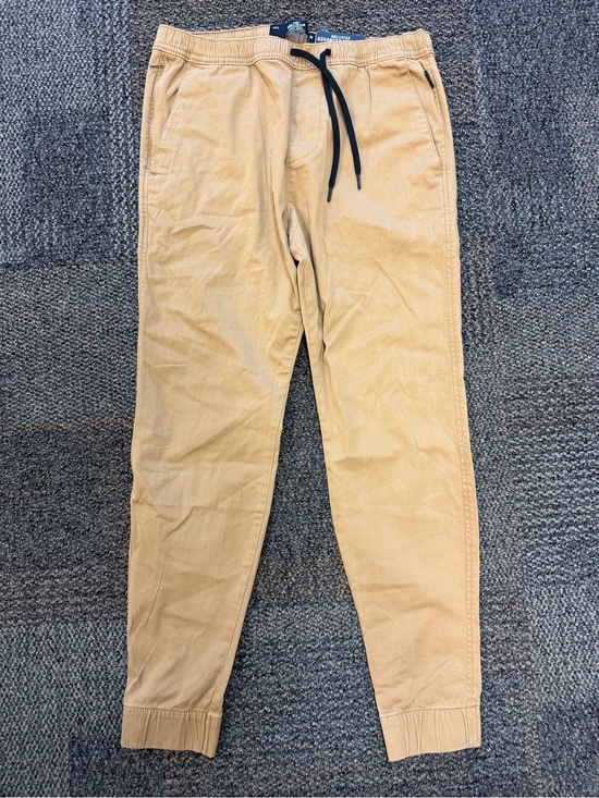Hollister Other - Hollister Men's Tan Joggers with Black Drawstring